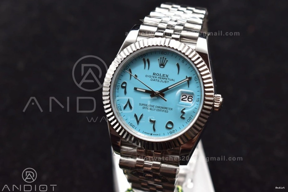 Dial 1:1 Seasonal 41 Best 904L Tiffany on DateJust DIWF Jubilee 636 Marker Steel Blue Bracelet Edition SA Arabic 126334 0712